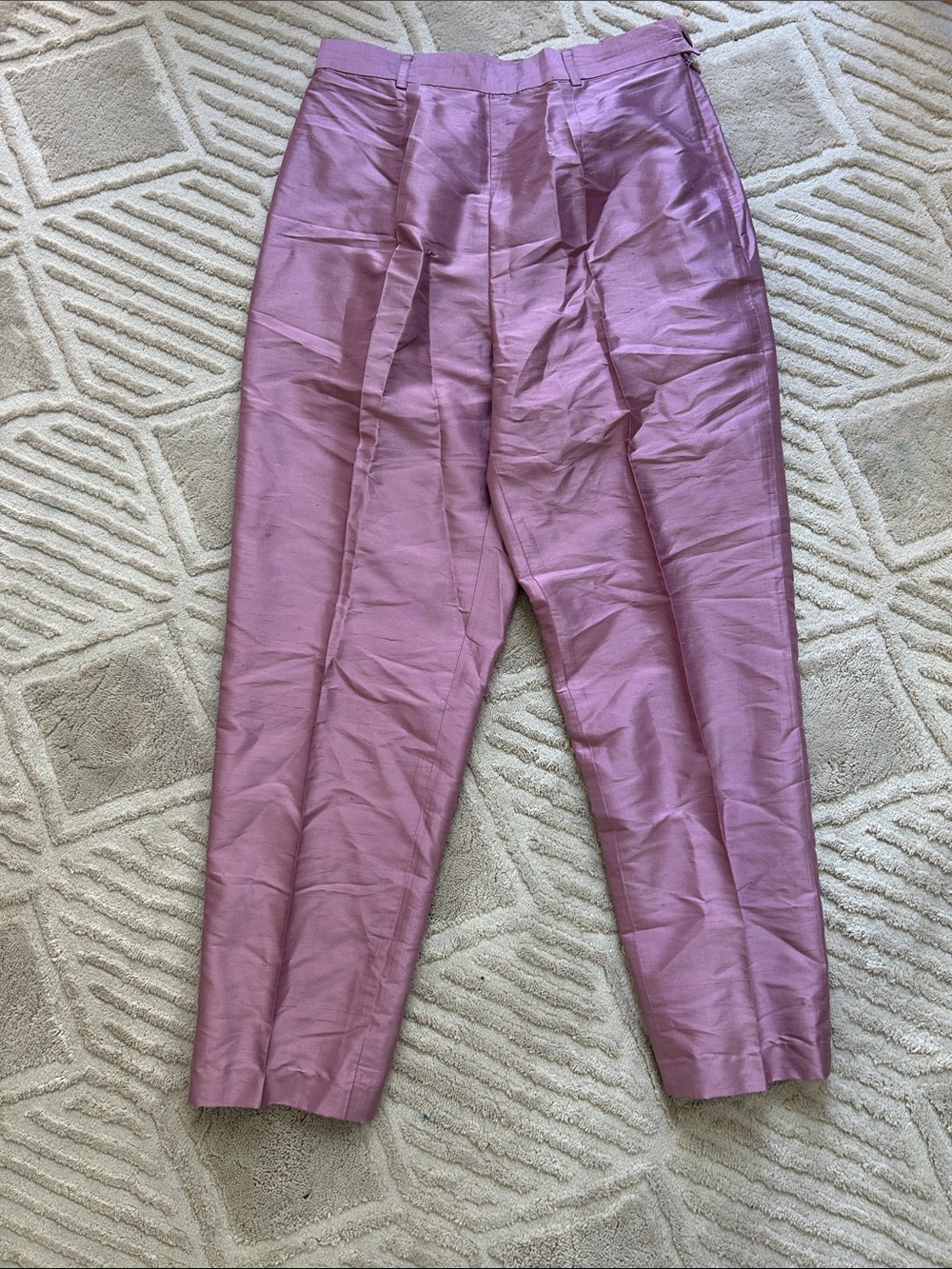 100% Silk pink pant Rena Rowan